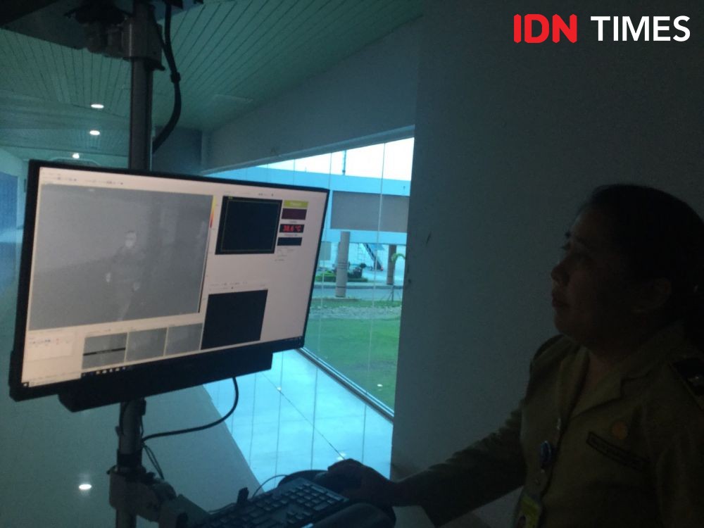 Cegah virus Corona, Bandara SMB II Palembang Pasang Thermal Scaner