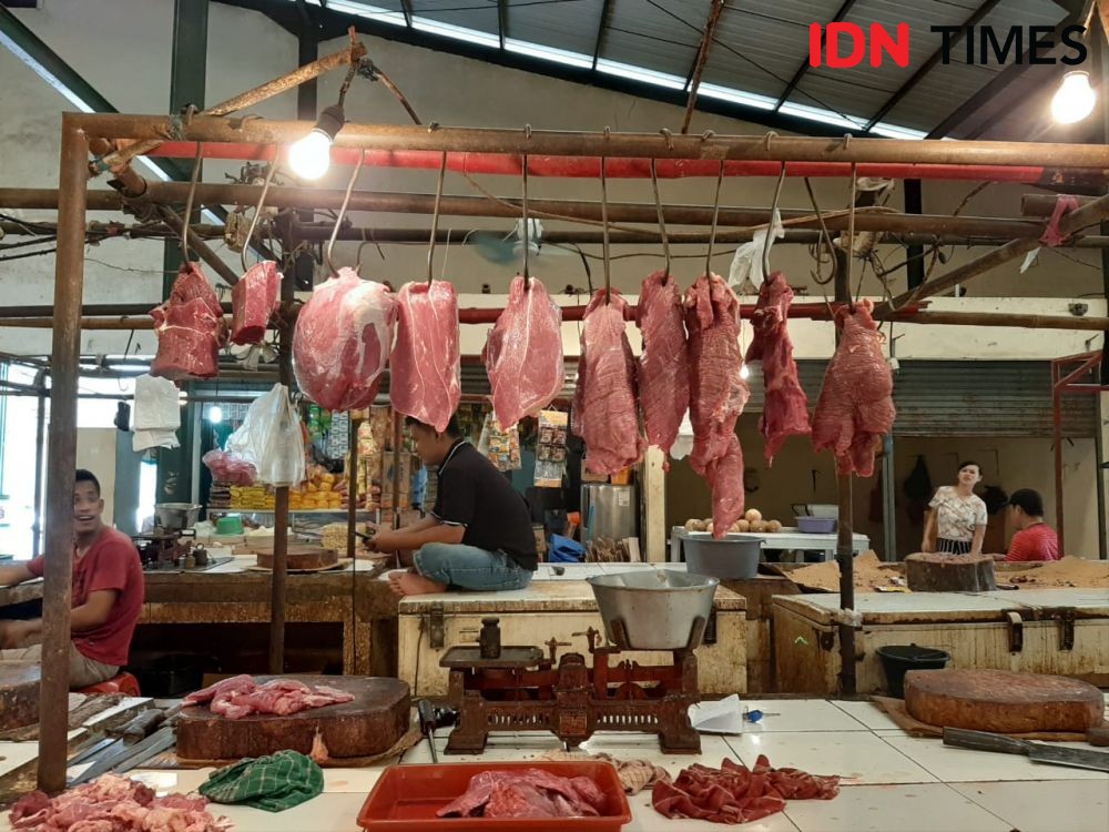 Permintaan Daging Jelang Idul Fitri di Palembang Capai 100 Ton