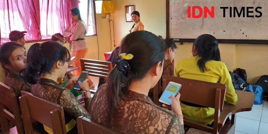 Menarik! SMK Prada Bali Ujian Kenaikan Kelas Pakai Aplikasi Android