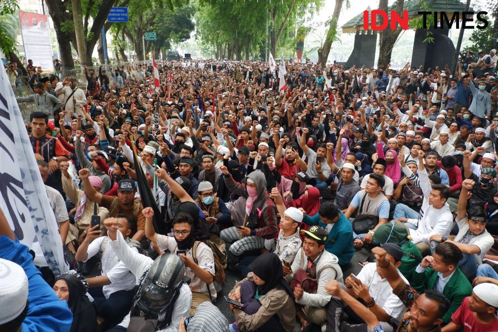 Polisi Temukan Demonstran di Makassar Pakai Sabu
