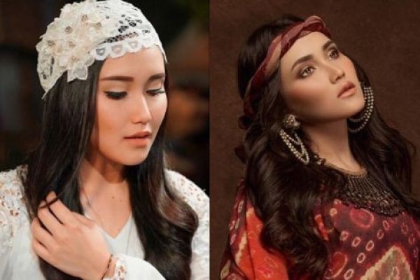 10 Pesona Paripurna Ayu Ting Ting Kenakan Kaftan, Anggun Memesona!