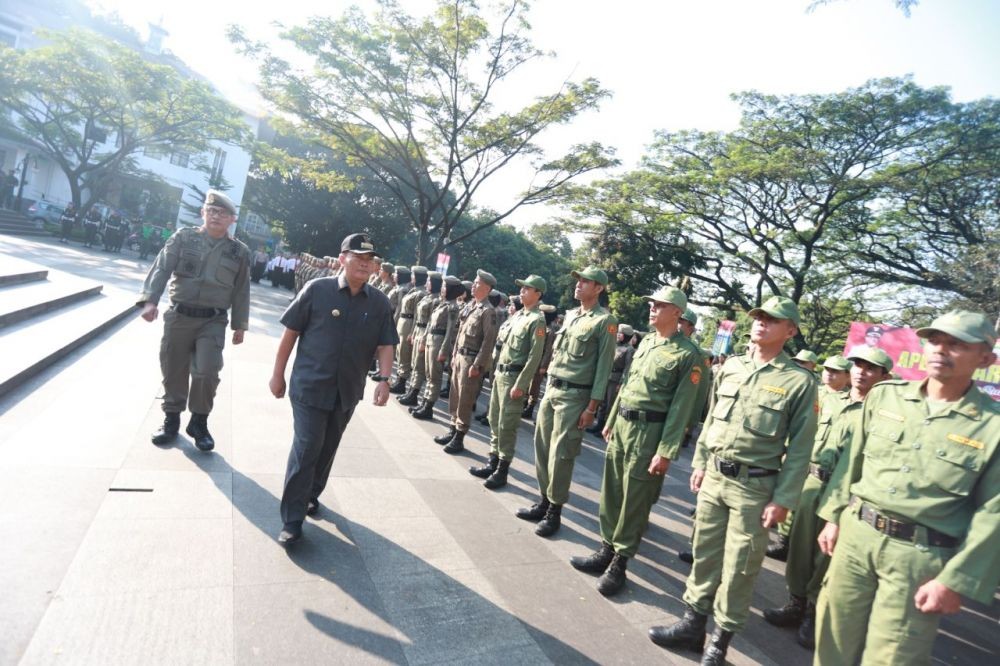 Apel Gelar Pasukan, Pemkot Bandung Siap Hadapi Arus Mudik Lebaran 2019