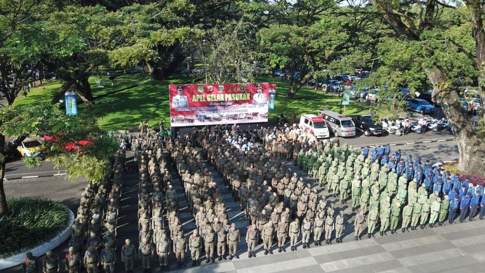 Apel Gelar Pasukan, Pemkot Bandung Siap Hadapi Arus Mudik Lebaran 2019