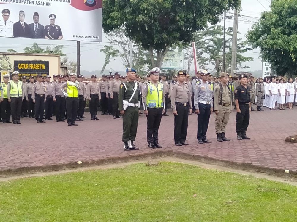 Kapolres Asahan Cek Kesiapan Pasukan untuk Pengamanan Lebaran