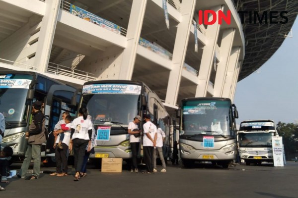 700 Pedagang Bakso Pilih Layanan Mudik Gratis, Pesan 14 Bus Tujuan Wonogiri