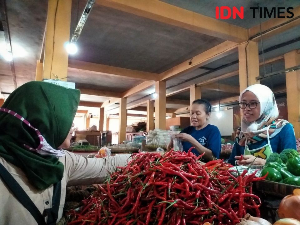 Harga Cabai di Pasar Sindangkasih Majalengka Rp60 Ribu