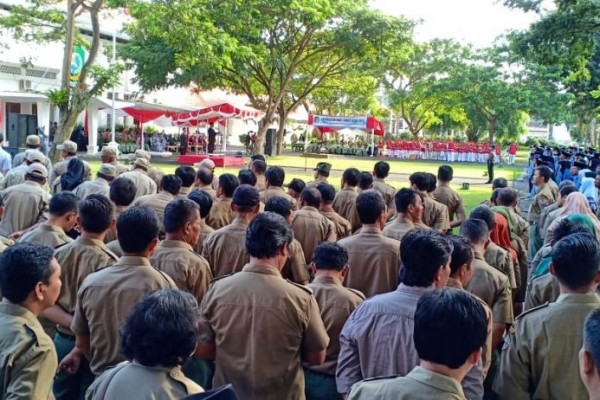 ASN Berbagai Daerah Ikuti Upacara Hari Lahir Pancasila di Banyuwangi