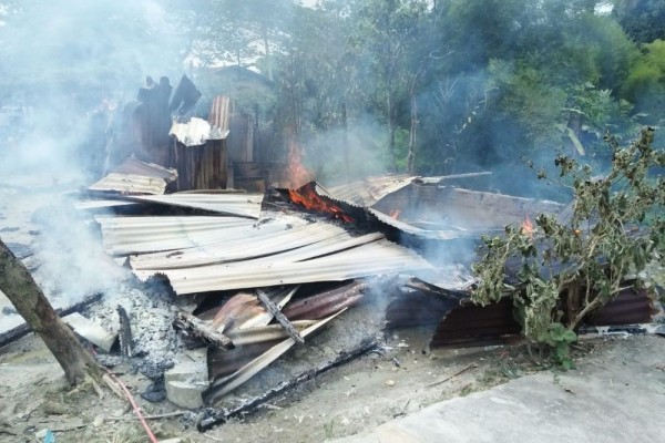 Gak Diberi Uang Rp10 Ribu, Udin Bakar Rumah Orang Tuanya di Siantar