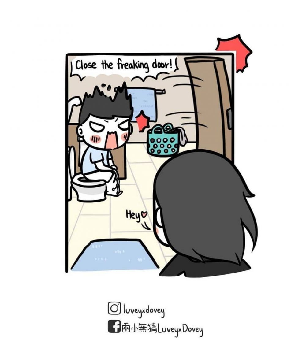 15 Ilustrasi Kocak Rasanya Punya Cewek Super Manja, Gemesin Banget!