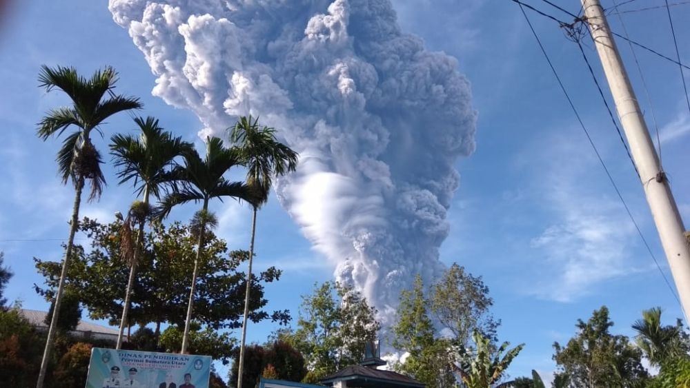 10 Tahun Erupsi, Ini 7 Letusan Gunung Sinabung yang Paling Dahsyat