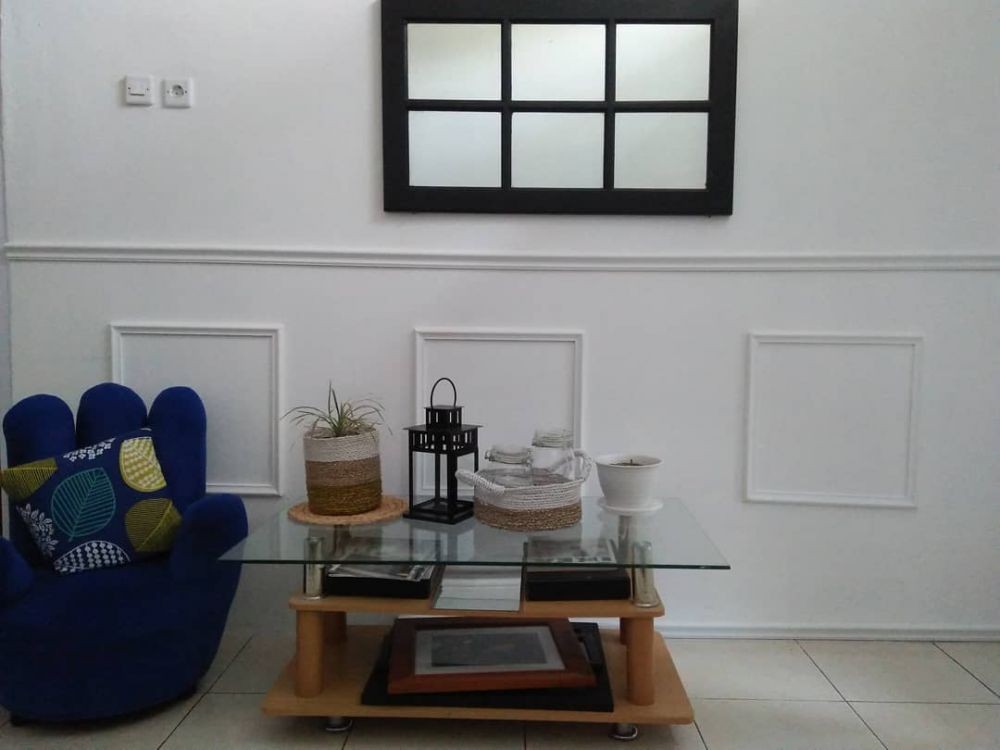 Inspirasi Interior Rumah Tipe 60 dengan Ruang Keluarga Berkonsep Hijau