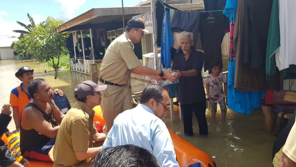 Samarinda Masih Terendam Banjir, Ketinggian Air Cuma Turun 10 Cm 