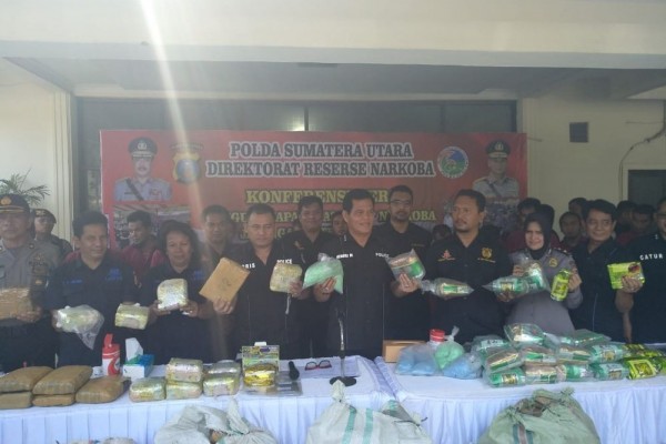 Mei-Juni, Polisi Gagalkan Puluhan Kilogram Narkoba Beredar di Sumut