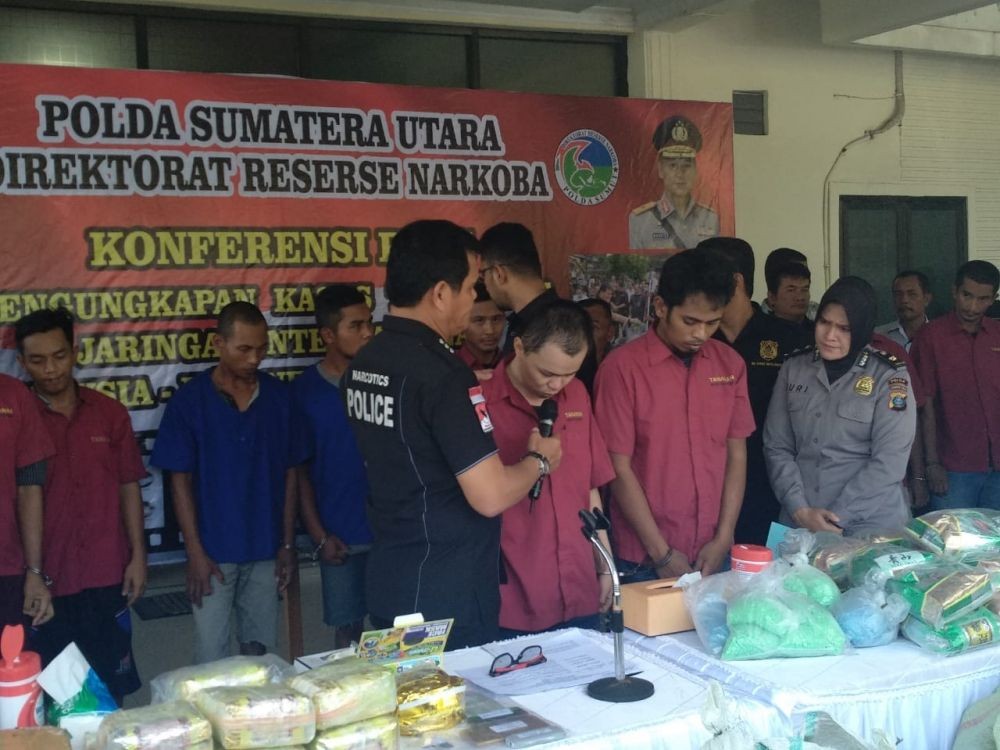 Mei-Juni, Polisi Gagalkan Puluhan Kilogram Narkoba Beredar di Sumut