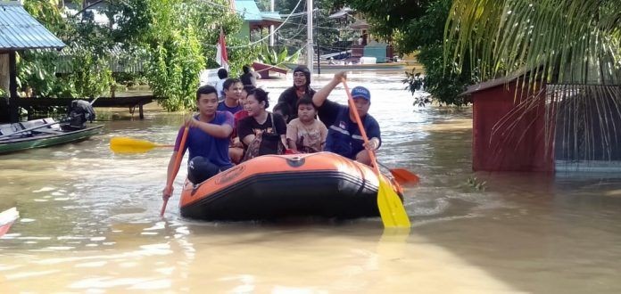 Sungai Mahakam Meluap, Kabupaten Mahakam Ulu Banjir