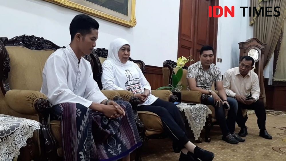 Kisah Agus, Berlari dari Pasuruan-Surabaya 3 Hari Untuk Temui Khofifah