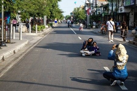 11 Momen Keseruan 1 Hari Malioboro Menjadi Kawasan Pedestrian 