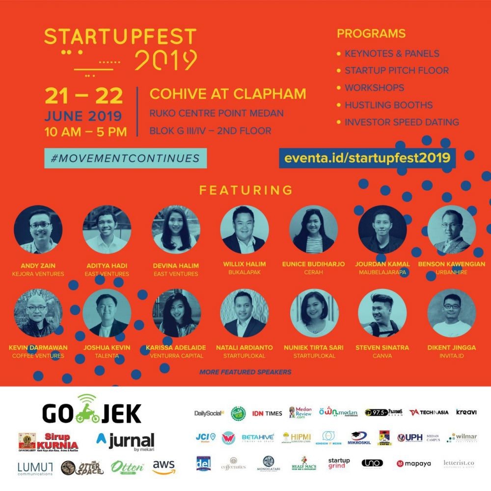 STARTUPFEST 2019, Bakal Jadi Ajang Startup Terbesar di Kota Medan 