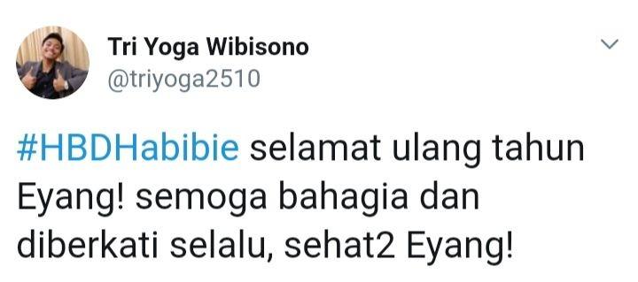 Habibie Ulang Tahun ke-83, Warganet Ramai Beri Ucapan di Twitter