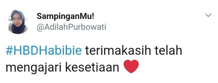 Habibie Ulang Tahun ke-83, Warganet Ramai Beri Ucapan di Twitter