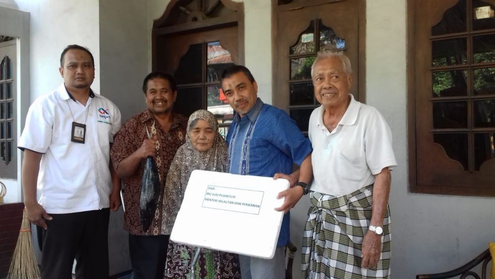 Sepasang Lansia di Malang Kaget Dapat Kiriman Ikan dari Menteri Susi