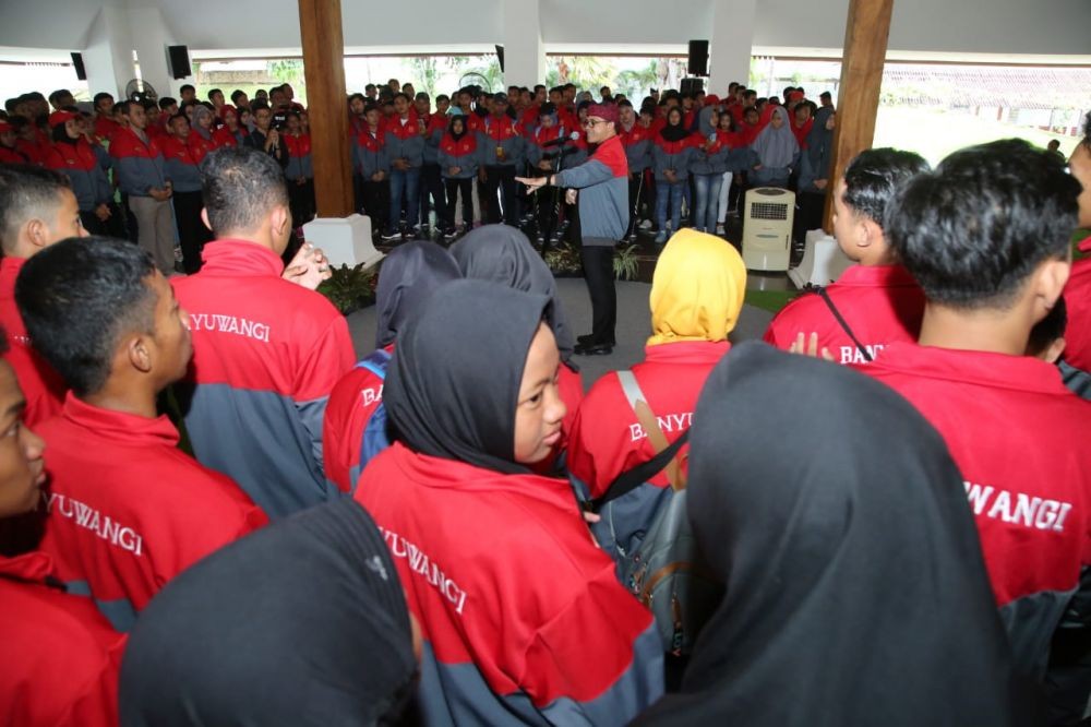 Pelepasan 370 Atlet Banyuwangi Menuju Porprov VI Jatim 2019