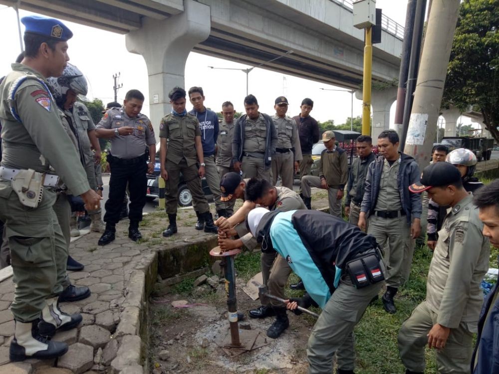 Dua Hari Jelang MXGP 2019, PKL Disepanjang Jakabaring Ditertibkan