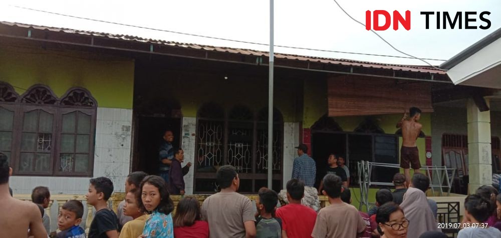 Rumah Permanen Terbakar di Binjai, Fauzi Alami Luka Bakar