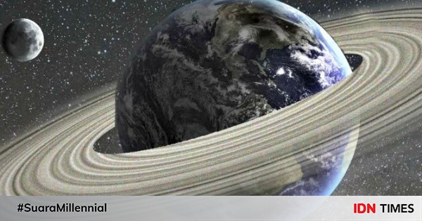 Apa jadinya kalau bumi punya cincin seperti saturnus? Ada videonya loh