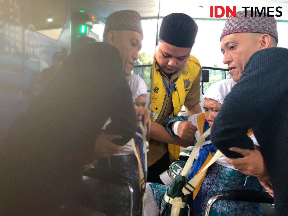 Sebanyak 447 Jemaah Haji Debarkasi Palembang Tiba di Bumi Sriwijaya 