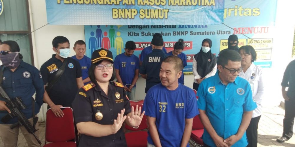 BNN Sumut Tangkap 2 Warga Malaysia Selundupkan 6 Kilogram Sabu
