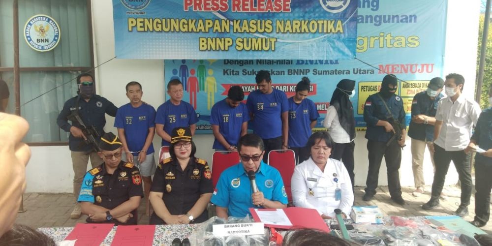 BNN Sumut Tangkap 2 Warga Malaysia Selundupkan 6 Kilogram Sabu