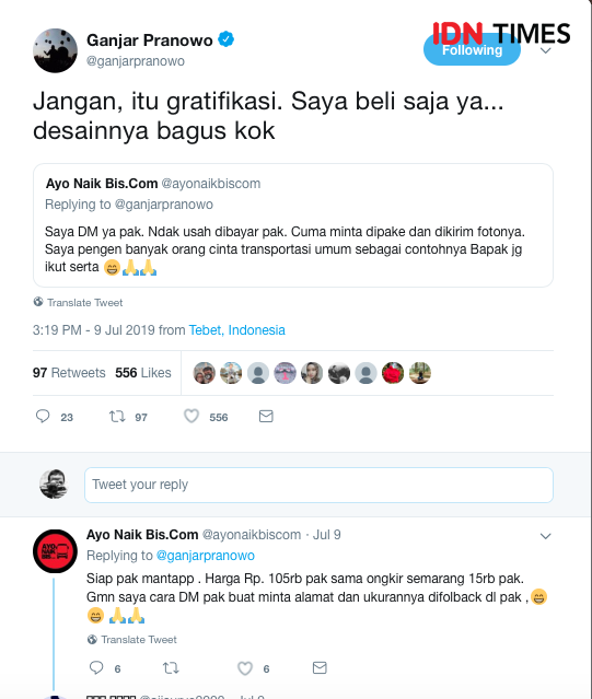 Endorsement ala Ganjar, Angin Segar Pelaku UMKM
