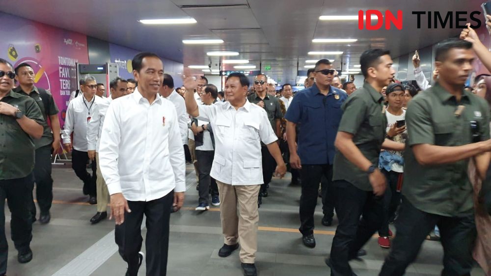 Jokowi-Prabowo Bertemu di MRT, PDIP: Sekarang Tak Ada lagi 01 atau 02