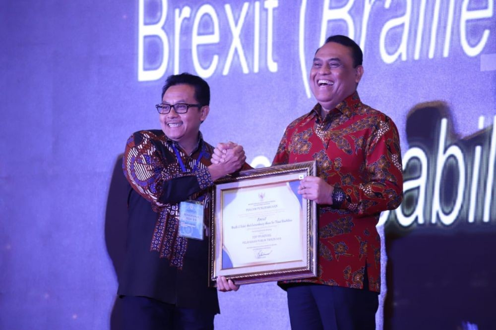 Berkat Braille E Ticket, Kota Malang Raih Penghargaan Nasional