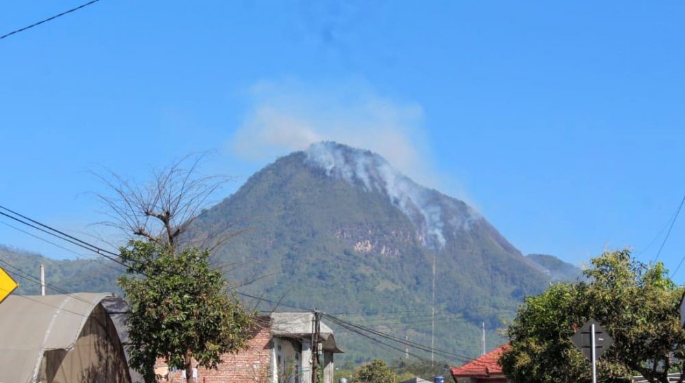 Kebakaran Gunung Panderman Masih Terjadi, Khofifah Ambil Langkah Ini