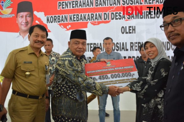 Keluarga Korban Kebakaran Pabrik Mancis Terima Santunan Rp1 Miliar