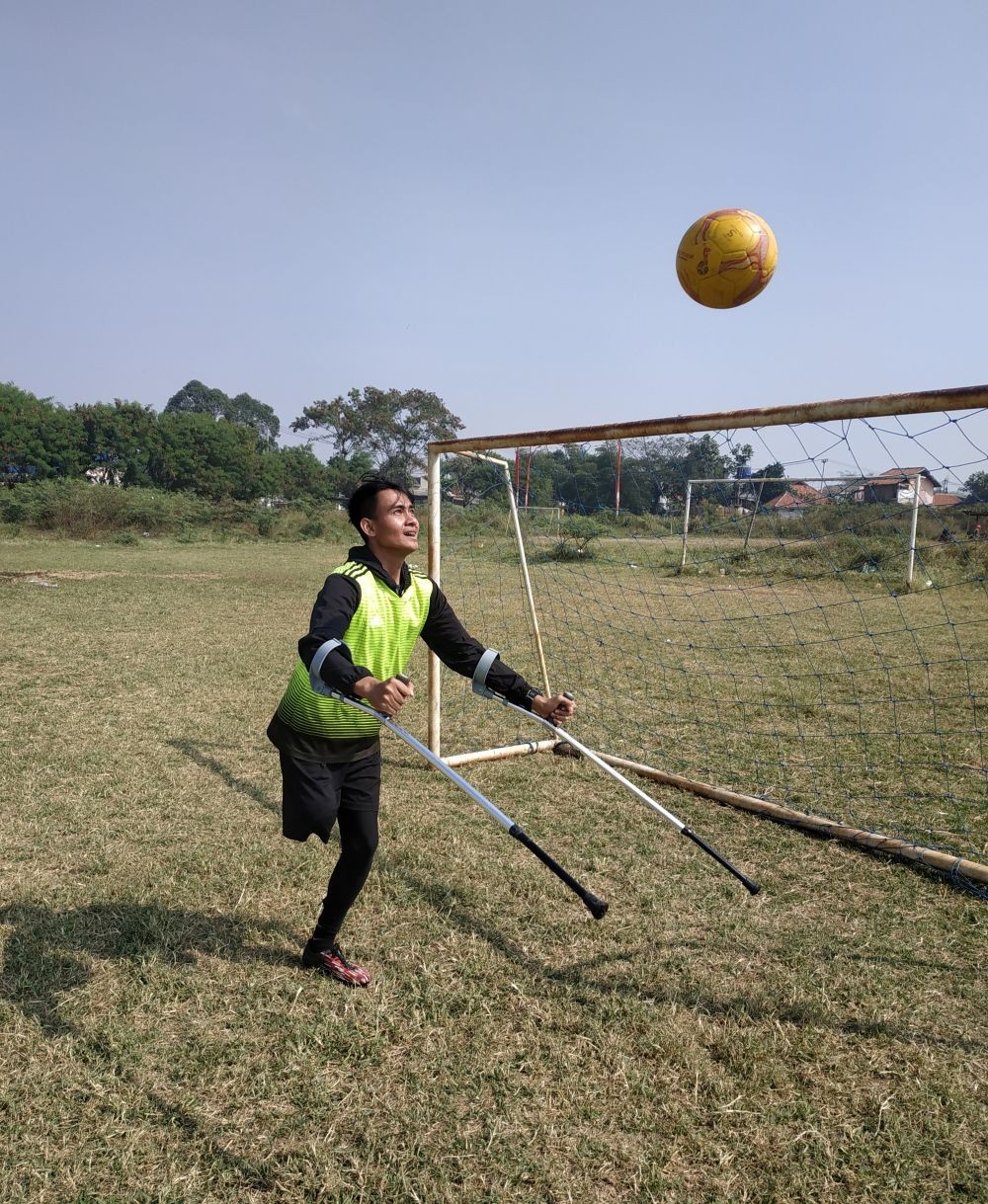 Tanpa Kaki, Eks Pemain Persib Ini Siap Bermain di Piala Dunia Amputee