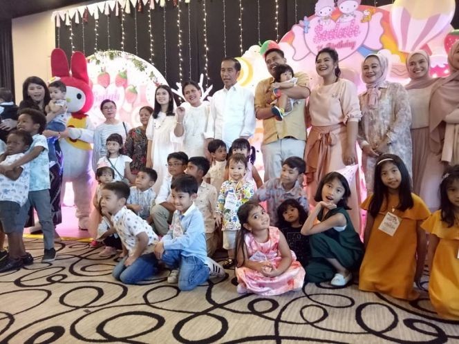 Ulang Tahun Cucu Jokowi Sedah Mirah, Meriah!