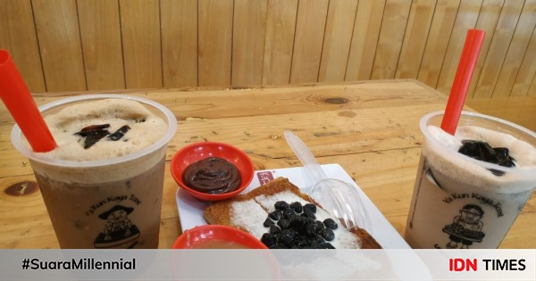 Review boba roti panggang dan kopi gula aren khas ya kun kaya toast