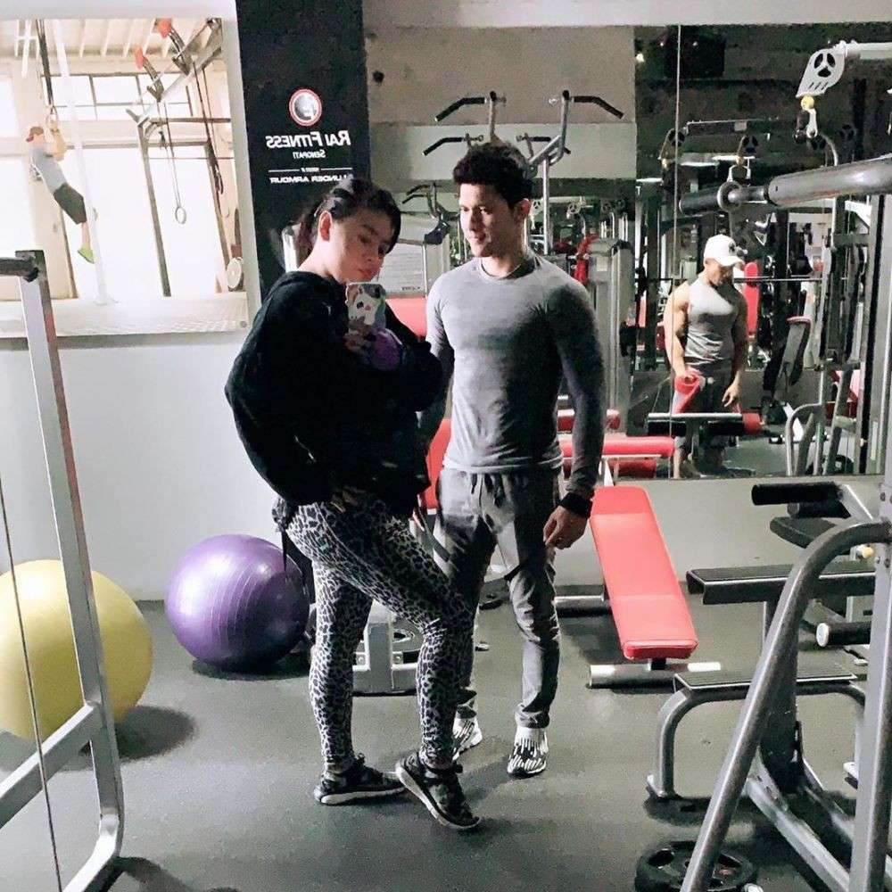 10 Potret Audy Item Dan Iko Uwais Ketika Nge-Gym Bareng, Serasi Abis!