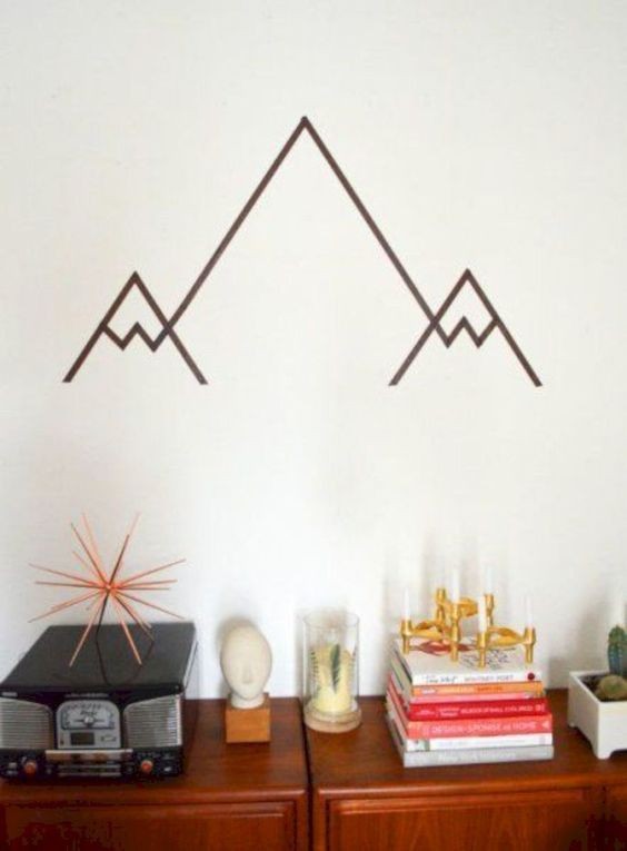 10 DIY Wall Sticker untuk Kamar Kos, Modal Selotip Saja