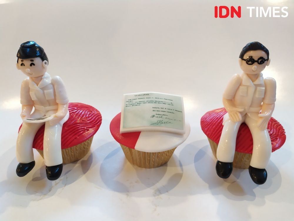 [FOTO] Uniknya Cupcake Edisi Kemerdekaan, Bikin Gak Tega Makan!