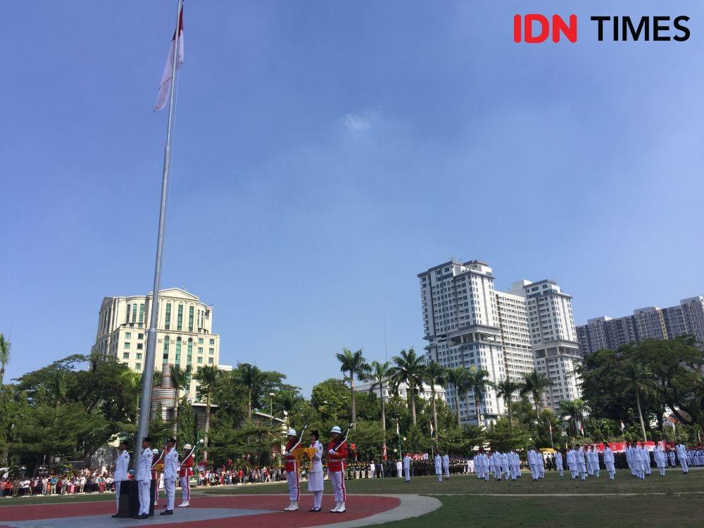 [FOTO] Aksi Paskibraka dari Persiapan Hingga Sukses Naikkan Bendera