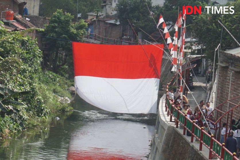 Ubah Image Kumuh, Upacara Bendera 17 Agustus Digelar di Sungai Winongo