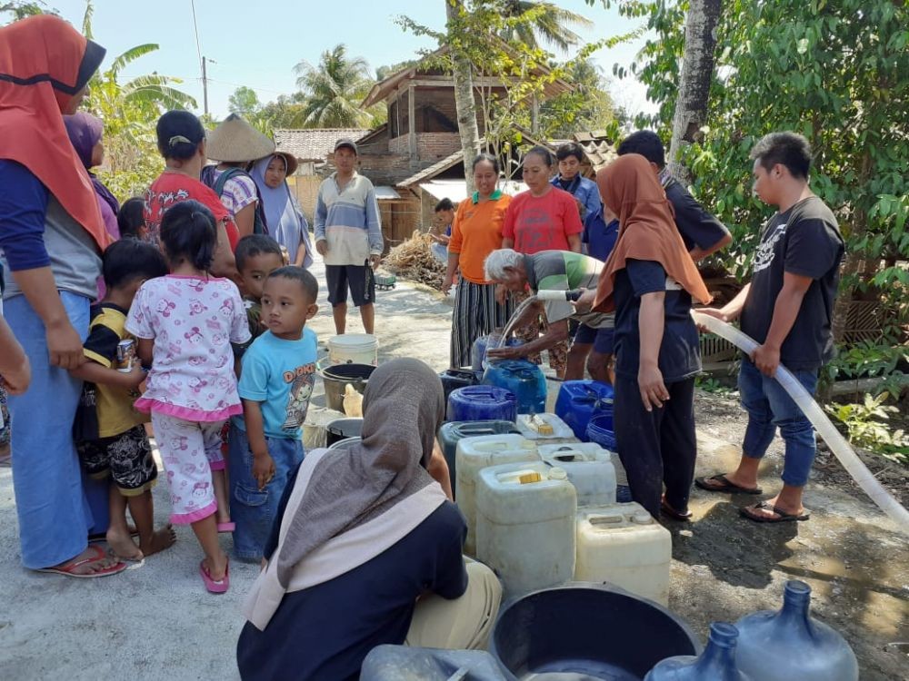 Warga Dlingo Bantul Mulai Kesulitan Mendapatkan Air Bersih