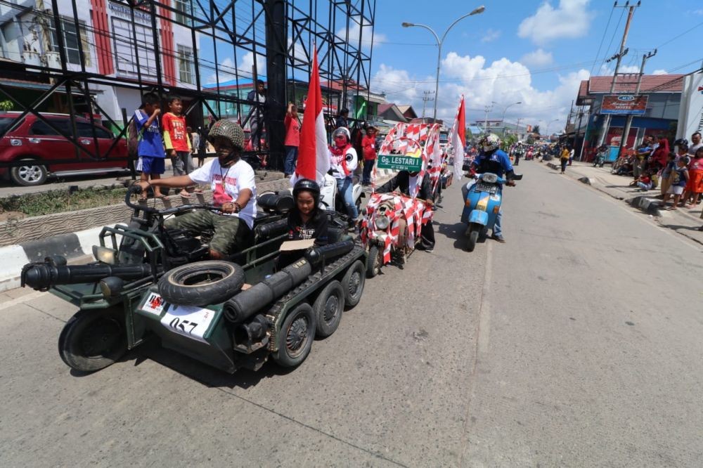Pawai Kemerdekaan Meriahkan HUT ke-74 RI di Kutim