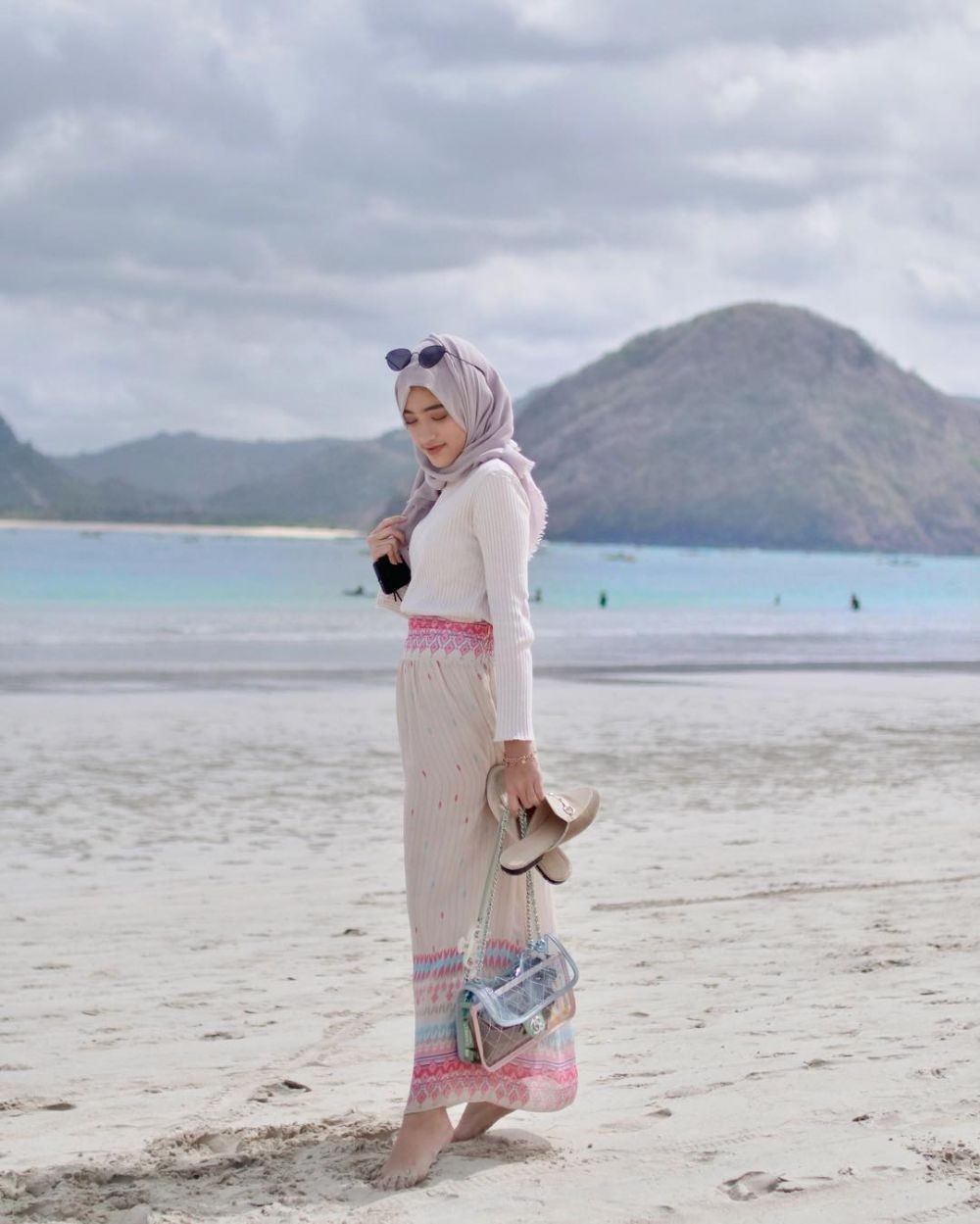 Ootd Hijab Di Pantai
