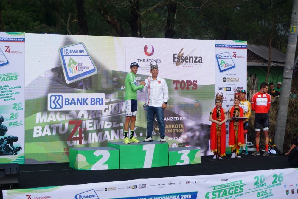 Juara Umum Etape Empat Tour D'Indonesia Sudah Kuasai Rute Neraka