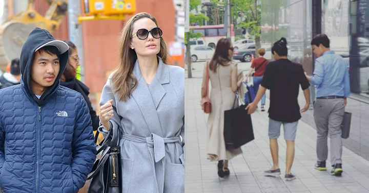 10 Potret Angelina Jolie Saat Antarkan Putranya Kuliah di Korea